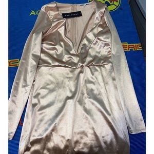 silk champagne dress